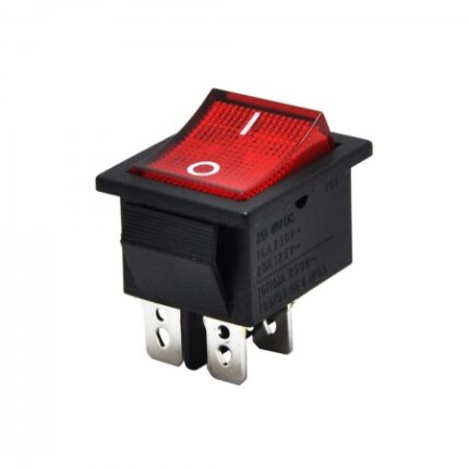 Geniş Işıklı Anahtar Kırmızı