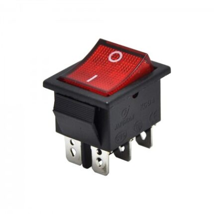 GENİŞ IŞIKLI ANAHTAR KIRMIZI 6P